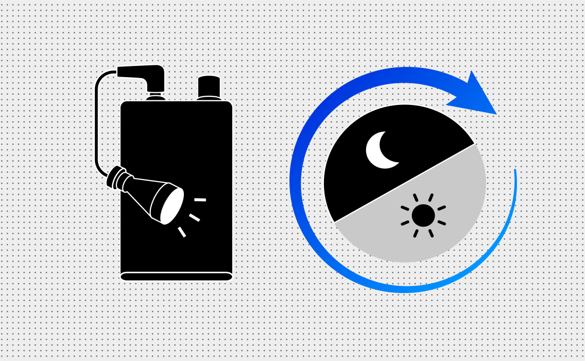 約7～8時間の連続照射が可能