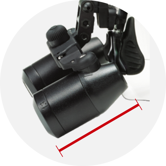 EVK450 ルーペの長さ 43.73mm