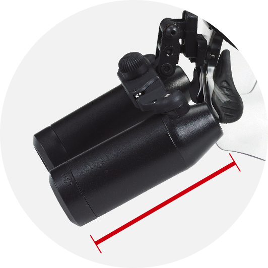 EVK800 ルーペの長さ 68.73mm