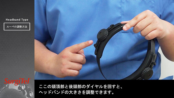 Headband Type　ルーペの調整方法